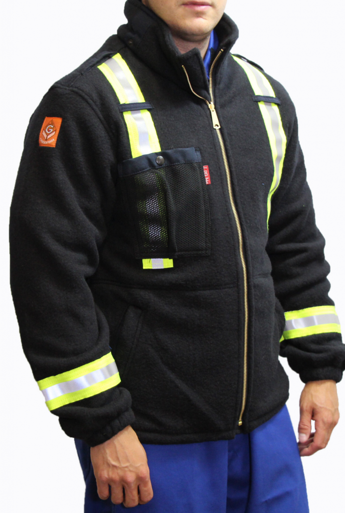 Fort McMurray Coveralls Fort McMurray Coveralls full zip bober fleece jacket FR alberta edmonton calgary red deer fort m murray
