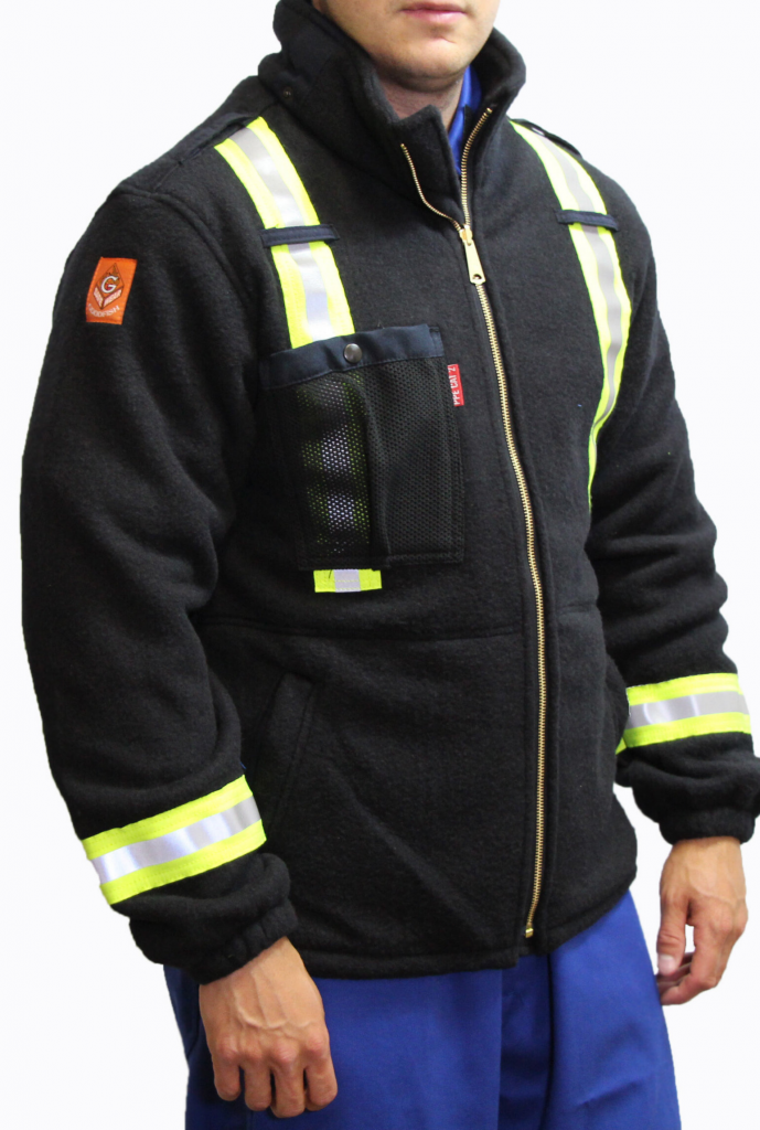 Fort McMurray Coveralls full zip bober fleece jacket FR alberta edmonton calgary red deer fort m murray